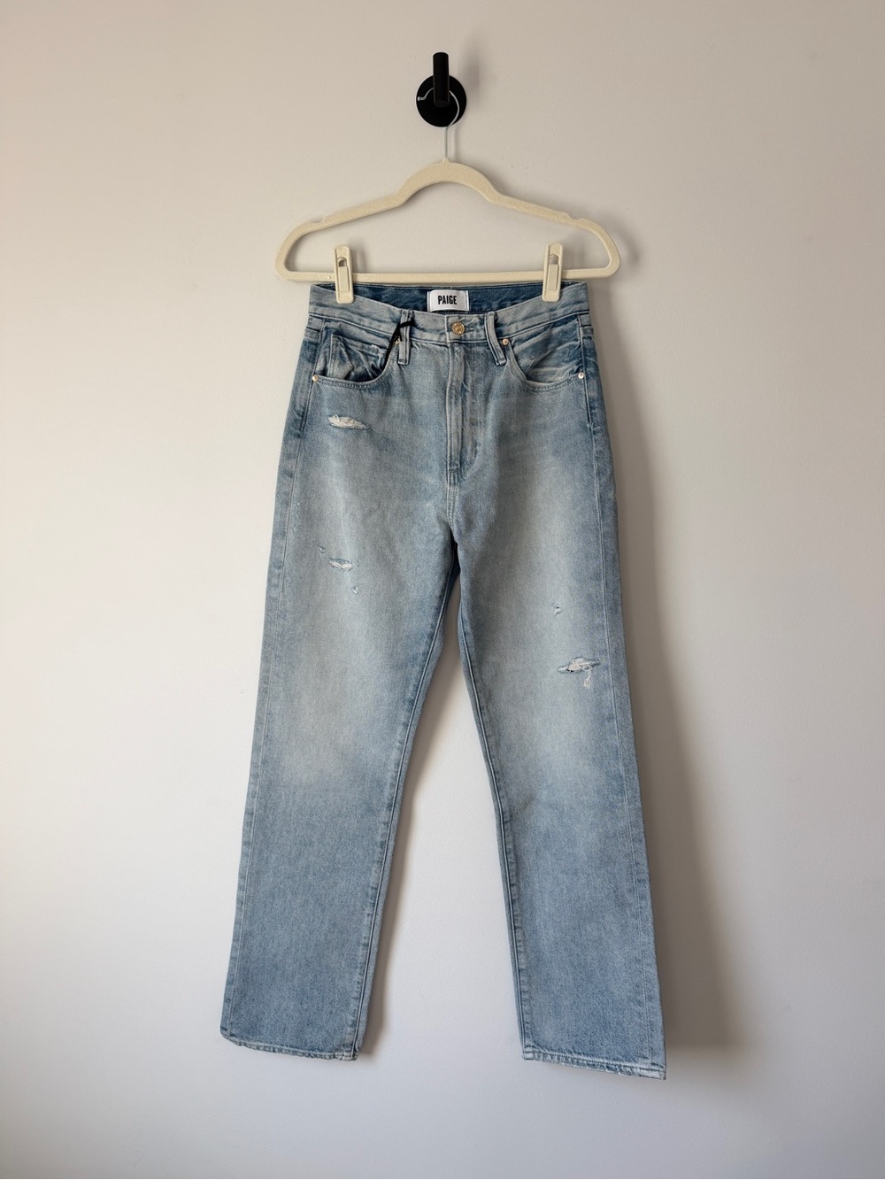 PAIGE Sawyer High Rise Straight Leg Jean